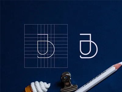 DA MONOGRAM CONCEPT LOGO app branding design icon illustration logo typography vector