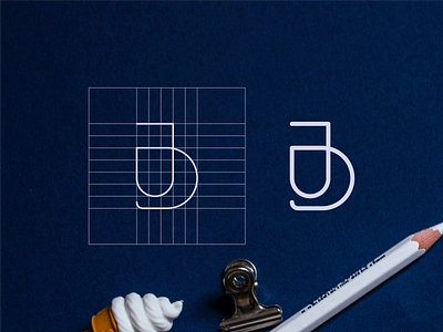 DA MONOGRAM CONCEPT LOGO app branding design icon illustration logo typography vector