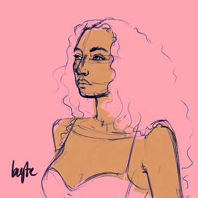 sketch design female character female designers female portrait illustration
