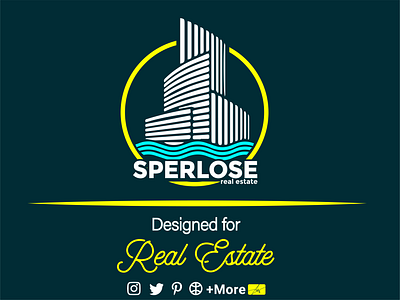 Real Estate Logo (SPERLOSE) branding design graphic design illustration iran logo realestate sea typography ui vector