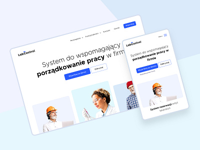 LabControl clean landing logo ui webdesign website