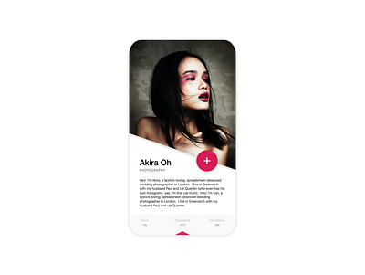 App profile branding design fashion minimal trand ui