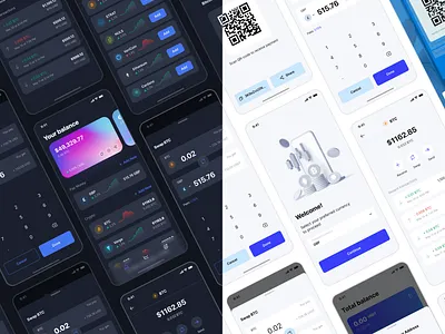 Crypto Exchange Trading App app crypto crypto wallet dark dark theme mobile mobile.mobile design money ui uiux ux