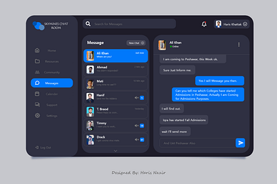 WEB CHAT APP chat app chat design ui web design website design]