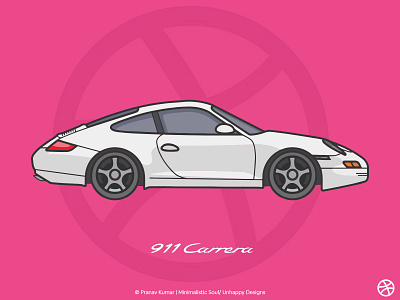 Porsche 911 Tribute brand identity illustration porsche