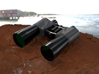 Binoculars 3d 4d animation arnold render behance branding c4d cinema cinema 4d design digital art dribbble graphic design illustration logo motion graphics photoshop product product design ui