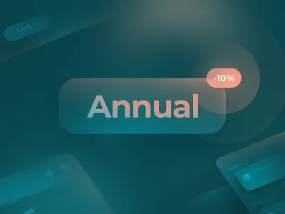 Agendrix — Monthly to Yearly 💳 discount graphic design greenery illustration interface label marketing peachy price promotion tag ui verctor