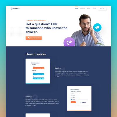 TalkTree (SaaS landing page) saas homepage saas landing page saas web design ui homepage ui landing page ui web design ux ui app web design ux ui web design