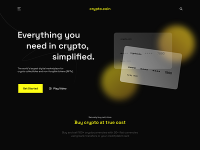 Crypto.coin NFT Website bitcoin crypto crypto website flat nft ui ux website