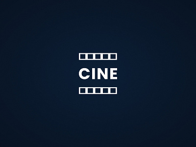 Cine - Logo app branding cine cinema illustration logo movie theater typography vector