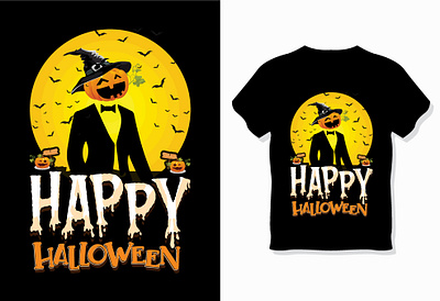 Happy Halloween T-shirt Design | Spooky | Horror | Pumpkin custom designer designs desing graphic designer halloween happy happy hallowen horror illustrator pumpkin scary shirt shot spooky t shirt t shirt design t shirt designs tshirt tshirt designer