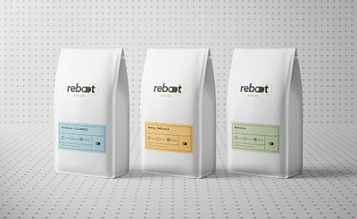 Reboot - Tech Cafe - Naming & Brand Design brand design branding cafe clean design coffee coffee branding coffee logo design graphic design logo logo design logotype minimal minimalism reboot roastery technology visual identity