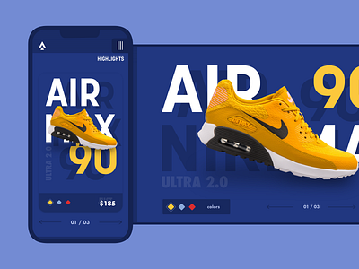 Arrow - Shoe Store concept design ecommerce homepage minimalism shoes shop sneaker store ui webdesign website