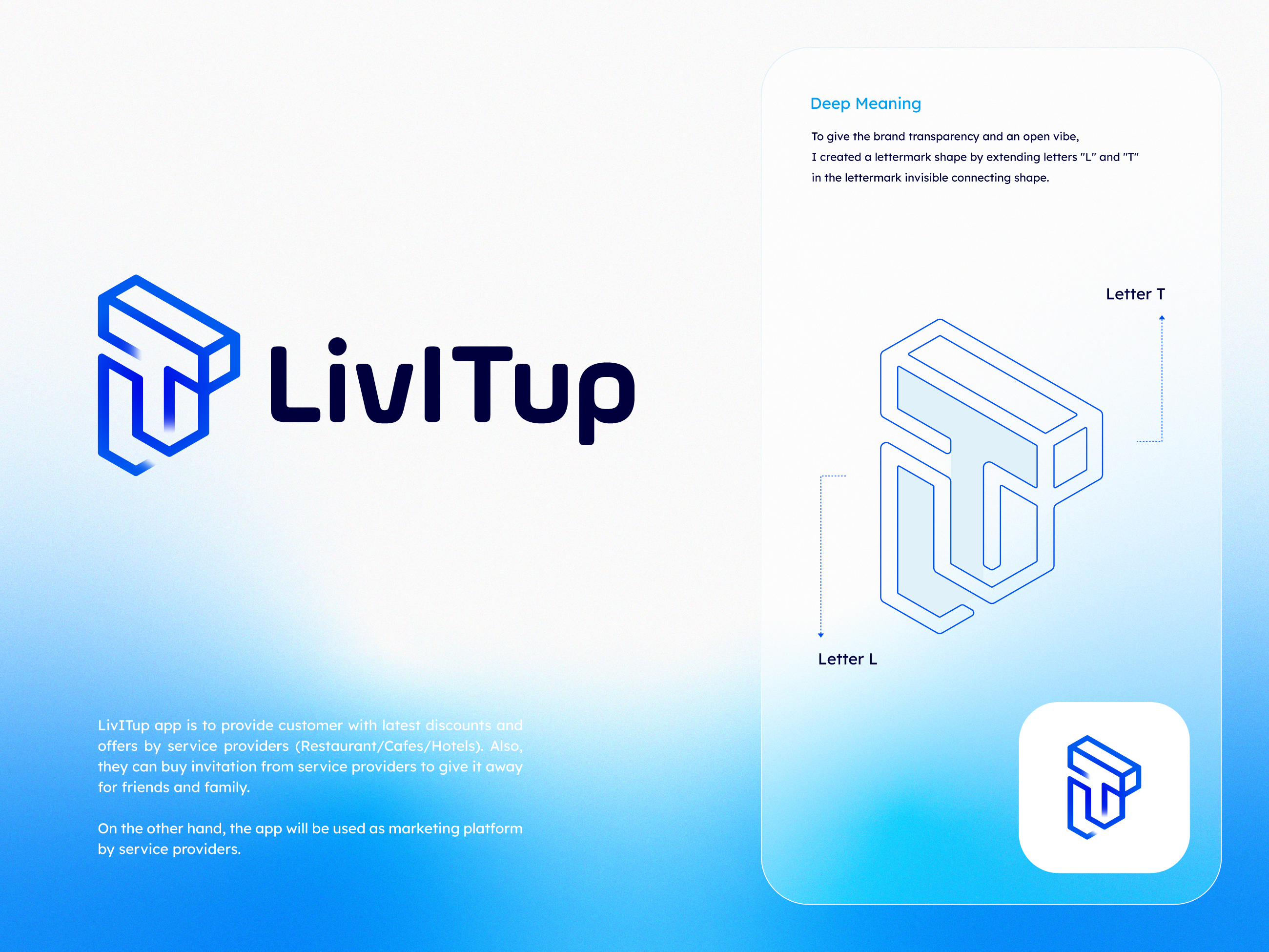 LivITup Logo/App icon by Altaf Mahmud on Dribbble