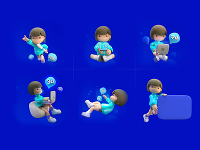 GIRL 3d carton cute