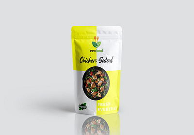 chicken salad pouch label design cbd label coffeecupdesign copdesign design food packaging design hemp oil illustration logo packahingdesign productdesign papercupdesign cupdesign papercupdesign packagingdesign photoshop pouch label design stand up pouch label design