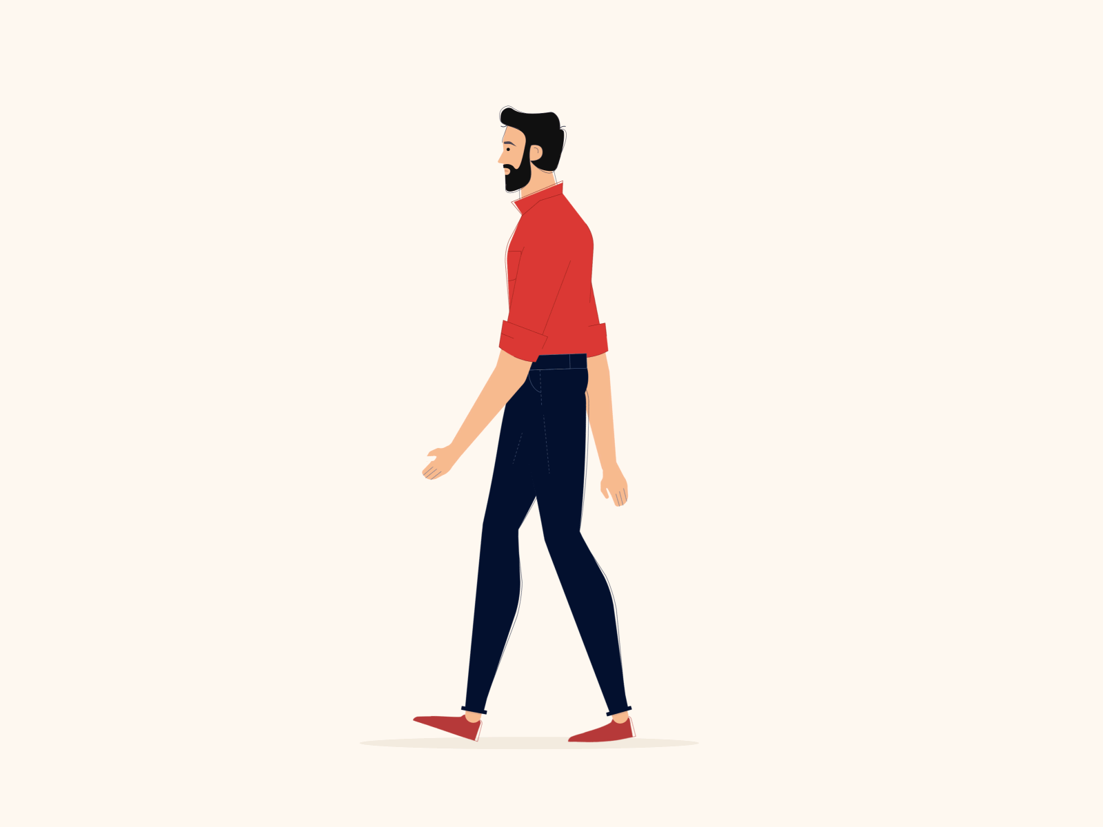 Walk cycle animation - Character animation After Effects - Gif 2d animation 2danimation after effects animation character character animation character design character gif character walk cycle dribbble gif gif animation illustration mograph mograph workflow motion motion design motiondesign walk animation walk cycle