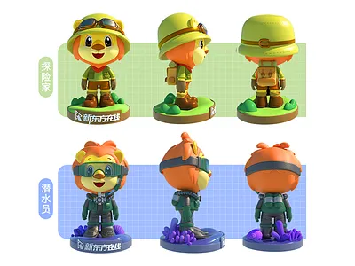 IP-Explorers & Divers 3d cute design ip