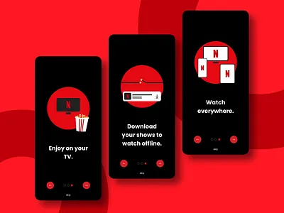 netflix splash screen ui