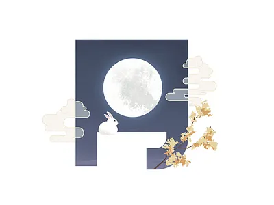 Typography autumn graphic design illustration moon typography