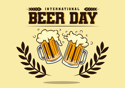 Beer Day Design branding design flat graphic design illustration logo typography vector