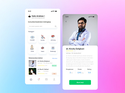 Medical Consulting app animation css dailyui iosapp ui ui app uidesign uiinspiration uiux webdesign