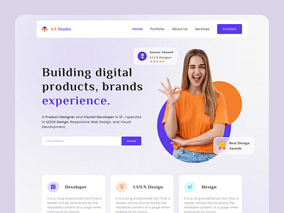 Freelancer Portfolio Web Header Exploration freelancer portfolio freelancer website header landing landingpage portfolio uidesign web web design web page web site webdesign website website design