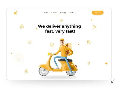 Delivery brand website 3d animation brand design brand identity branding delivery design graphic design logistics logo motion graphics social media ui ux vector