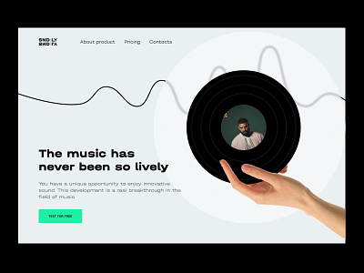 SND:LY home page animation clean daily ui design donda drake motion graphics music music player player pricing schedule ui ux