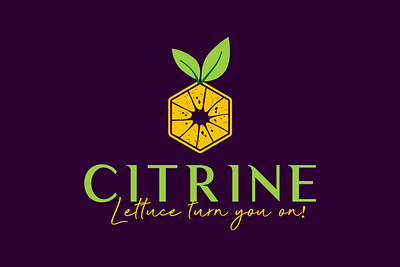 Citrine branding graphic design logo