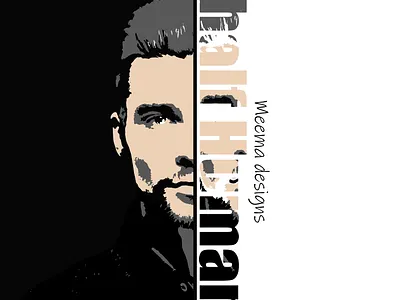 Half human designs graphic design logo photoshop poster socialmedia