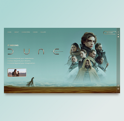 Dune 2021 Concept design dune dunemovie inspiration oscarisaac timotheechalamet web webconseptdesign webdesign inspiration