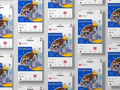 Back to School Social Media Post back to school banner banner branding design graphic design instagram post social media design