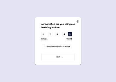 Feedback popup