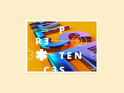 False Pretences abstract art branding composition design expressive india typography