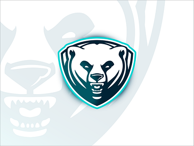 Polar Bear bear crest logo mascot polar bear polar bears shield sports sports logo team