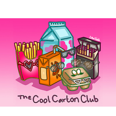 The Cool Carton Club animation design graphic design illustration