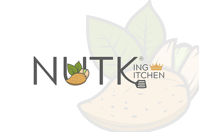 NUT King Kitchen #NUTK branding colors custom design food kitchen logo nut text vintage