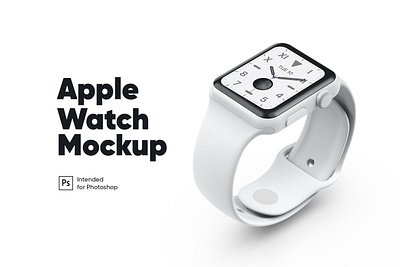 Apple Watch White Ceramic Mockup abstract apple application branding ceramic design display interface iwatch mockup os retina screen smart ui ux watch web