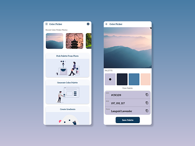 Color Picker UI app appdesign appui color colorpicker dailyui design ui ux