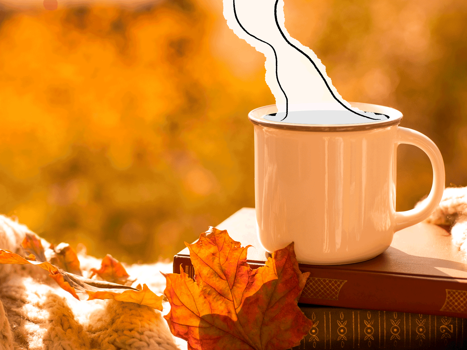 Autumn animation design illustration