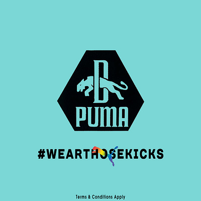 Puma mock ad branding design digital art layers logo typography