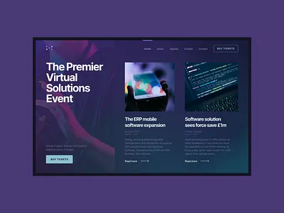 Virtual Conference Landing Page Exploration conference landing page conference ui landing page modern ui landing page ui design ux ui virtual conference website