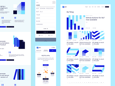 Buf Schema Registry & More api article blog buf clean high tech landing page lp minimal post product protobuf protocol buffers ui ux web web design webdesign website website design