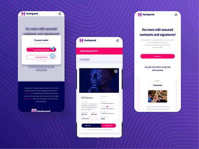 Hashgreed | NFT Marketplace blockchain cryptocurrency product design