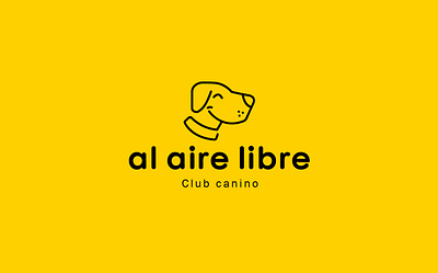 Al Aire Libre brand branding design dog logo graphic design imagotype logo logodesign logoinpiration logotyppe pet petbrand vector