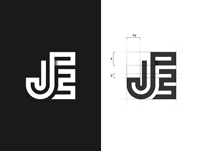 JE Initial logo 3d animation app apparel branding company design graphic design icon illustration initial letter logo logo mark modern logo monogram motion graphics simple logo symbol ui