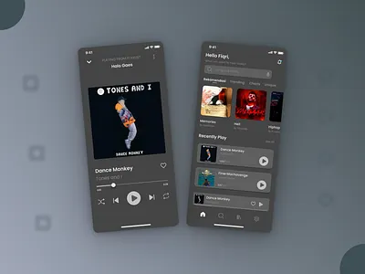 Music App Design app design exploration inspiration mobile ui