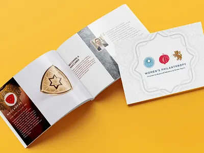 Men's & Women's Philanthropy Brochures branding brochure design graphic design typography