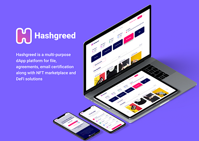 Hashgreed | NFT Marketplace blockchain cryptocurrency product design